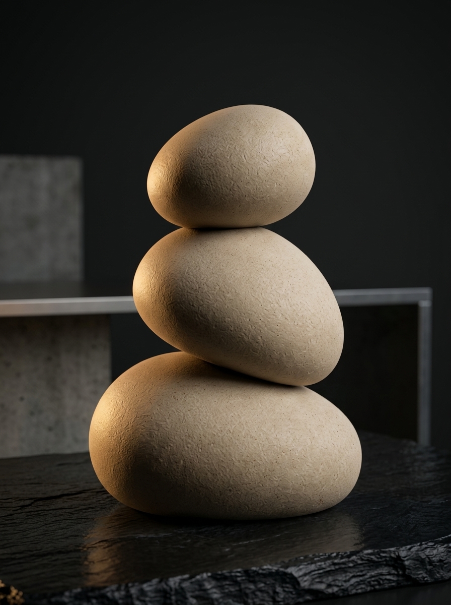 Escultura Orgânica Zen 'Equilíbrio'